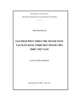 Giải pháp phát triển thẻ thanh toán tại Ngân hàng trách nhiệm hữu hạn một thành viên HSBC Việt Nam