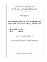 HOÀN THIỆN HỆ THỐNG KẾ TOÁN TRÁCH NHIỆM TẠI CÔNG TY CỔ PHẦN CHỨNG KHOÁN SÀI GÒN HÀ NỘI.PDF