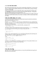 Các cấu trúc điều khiển - Giáo trình C++