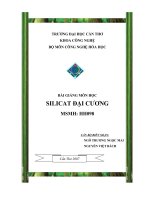 giáo trình bài giảng vật liệu silicat đại cương