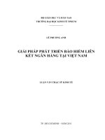 Giải pháp phát triển bảo hiểm liên kết ngân hàng tại Việt Nam