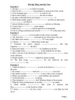 Bài tập tiếng Anh lớp 7