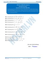 Phương trình mũ - Bài tập tự luyện Toán 12 - P4