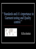 garment testing and quality control