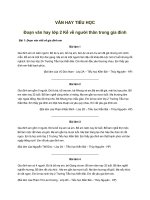 VĂN HAY TIỂU HỌC Đoạn văn hay lớp 2 Kể về người thân trong gia đình