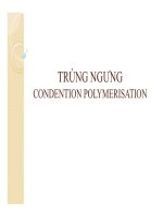 bài giảng hóa polymer   trùng ngưng