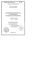 Tổng hợp một số dẫn chất của 5   nitrofurfural và thăm dò tác dụng sinh học
