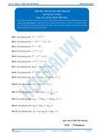 Phương trình Logarit - Bài tập tự luyện Toán 12 -P3