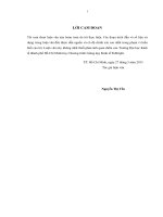 TÁC ĐỘNG CỦA BIẾN ĐỔI KHÍ HẬU VỚI NGÀNH TRỒNG LÚA VÙNG ĐỒNG BẰNG SÔNG CỬU LONG VÀ CÁC GIẢI PHÁP THÍCH ỨNG LUẬN VĂN THẠC SĨ