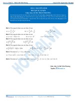 Nguyên hàm - Bài tập tự luyện Toán 12