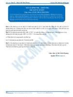 Hình trụ, Khối trụ - Bài tập tự luyện Toán 12 -P1