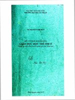 Đề cương bài giảng Giáo dục học trẻ em IIc