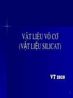 bài giảng mở đầu vật liệu silicat