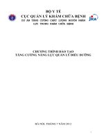 Chương trình đào tạo Tăng cường năng lực quản lý điều dưỡng