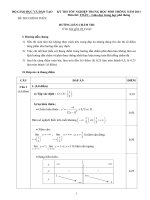 Hướng dẫn chấm thi - Đề thi tốt nghiệp THPT năm 2011 môn Toán học - Giáo dục trung học phổ thông