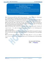 Các vấn đề về Khoảng cách - Bài tập tự luyện Toán 12 - P2