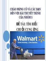 TÌM HIỂU CHUỖI CUNG ỨNG WALMART