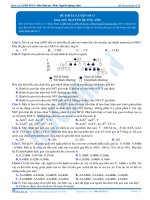 Đề thi tự luyện môn Sinh học - Khóa học LTĐH KIT-2 (Thầy Nguyễn Quang Anh) - Đề 13
