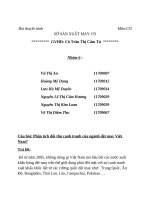 tiểu luận phân tích đối thủ cạnh tranh của ngành dệt may việt nam