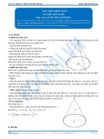 Mặt nón tròn xoay - Tài liệu Toán 12 - P1