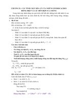 CÁC TÍNH CHẤT hóa lý của NHỮNG HYDROCACBON RIÊNG BIỆT và các hỗn hợp của CHÚNG