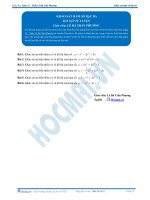 Khảo sát hàm số bậc ba - Bài tập tự luyện Toán 12