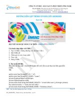 Hướng dẫn lập trình với Android - PART20