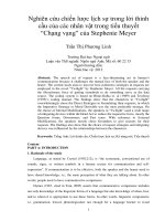 A study on politeness strategies in requests by the characters in the novel “Twilight” by Stephenie Meyer