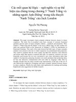 Các mối quan hệ lôgíc – ngữ nghĩa và sự thể hiện của chúng trong chương 5 ‘Nanh Trắng và những người Anh-Điêng’ trong tiểu thuyết ‘Nanh Trắng’ của Jack London