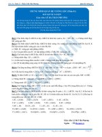 Chứng minh quan hệ vuông góc - Bài tập tự luyện Toán 12 - P1