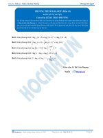 Phương trình Logarit - Bài tập tự luyện Toán 12 -P1