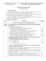 Hướng dẫn chấm thi - Đề thi tốt nghiệp THPT năm 2011 môn Địa lý - Giáo dục trung học phổ thông