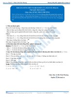 Khoảng đồng biến nghịch biến của hàm số -Tài liệu Toán 12 - Phần 1