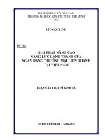 GIẢI PHÁP NÂNG CAO NĂNG LỰC CẠNH TRANH CỦA NGÂN HÀNG THƯƠNG MẠI LIÊN DOANH TẠI VIỆT NAM.PDF