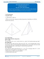 Thể tích khối Chóp - Tài liệu Toán 12 - P1