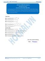 Phương trình mũ - Bài tập tự luyện Toán 12 - P5