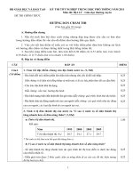 Hướng dẫn chấm thi - Đề thi tốt nghiệp THPT năm 2011 môn Địa lý - Giáo dục thường xuyên