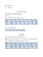 giải bài tập hệ 4 cấu tử không lẫn cho