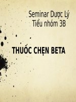 thuốc chẹn beta