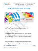 Hướng dẫn lập trình với Android - PART16