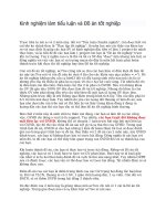 Kinh nghiệm làm tiểu luận và Đồ án tốt nghiệp