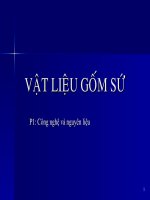 bài giảng vật liệu silicat   gốm sứ