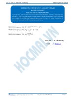 Bất phương trình Mũ và Logarit - Bài tập tự luyện Toán 12 -P1