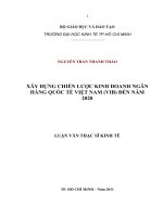 Xây dựng chiến lược kinh doanh ngân hàng quốc tế Việt Nam (VIB) đến năm 2020