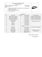 BẢNG TIÊU CHUẨN GIÁC SƠ ĐỒ