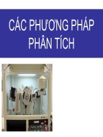 bài giảng các phương pháp phân tích