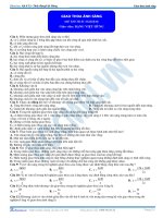 Giao thoa ánh sáng - Trắc nghiệm Vật lý 12