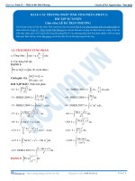 Các phương pháp tính Tích phân - Bài tập tự luyện Toán 12 - P3