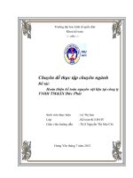 Hoàn thiện kế toán nguyên vật liệu tại công ty trách nhiệm hữu hạn thương mại và sản xuất Đức Phát