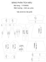 3 Bảng Phân Tích Mẫu